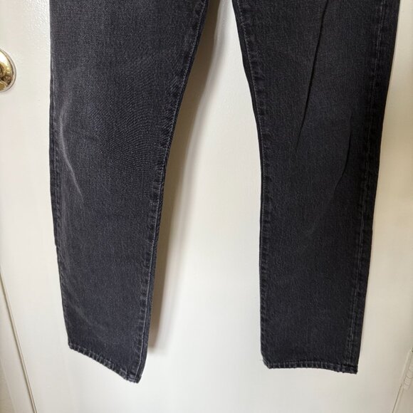 Acne Studios Blå Konst 1997 Used Black Metal Jeans 28 x 32 - Picture 4 of 10